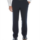 Calça social masculina Perry Ellis Modern Fit, sem passar roupa, com estampa xadrez texturizada e elástica, tamanho azul-marinho, 40x32