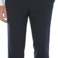 Calça social masculina Perry Ellis Modern Fit, sem passar roupa, com estampa xadrez texturizada e elástica, tamanho azul-marinho, 40x32