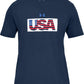 Camiseta Under Armour Masculina Azul Tamanho Grande