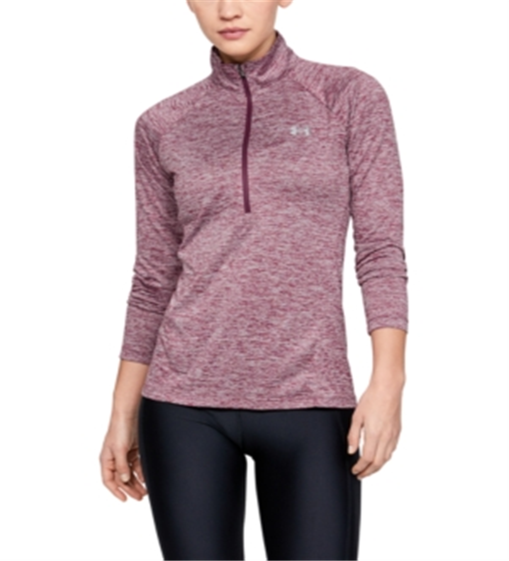 Jaqueta Under Armour Tech Twist Half Zip Feminina Roxa Tamanho Médio