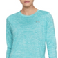 Camisa de manga comprida Tech Twist feminina Under Armour, azul, tamanho pequeno