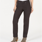 Jeans feminino estilo &amp; co com controle de barriga, perna reta, cinza escuro, tamanho 8