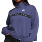 Top curto Nike Plus Air Zip feminino roxo tamanho 3X