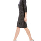 Vestido de malha brilhante feminino Jessica Howard, preto, tamanho 14, pequeno