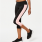 Leggings cropped femininas Ideology Colorblocked Roxo Tamanho Médio