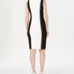 Vestido tubinho Calvin Klein feminino com blocos de cores, branco, tamanho 12