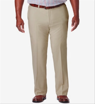 Calça casual Haggar Pro Classic Fit masculina marrom tamanho 54x30