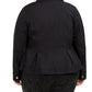 Jaqueta peplum feminina INC International Concepts preta tamanho 3X