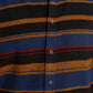 Camisa de flanela listrada masculina American Rag Fay, preta, tamanho pequeno