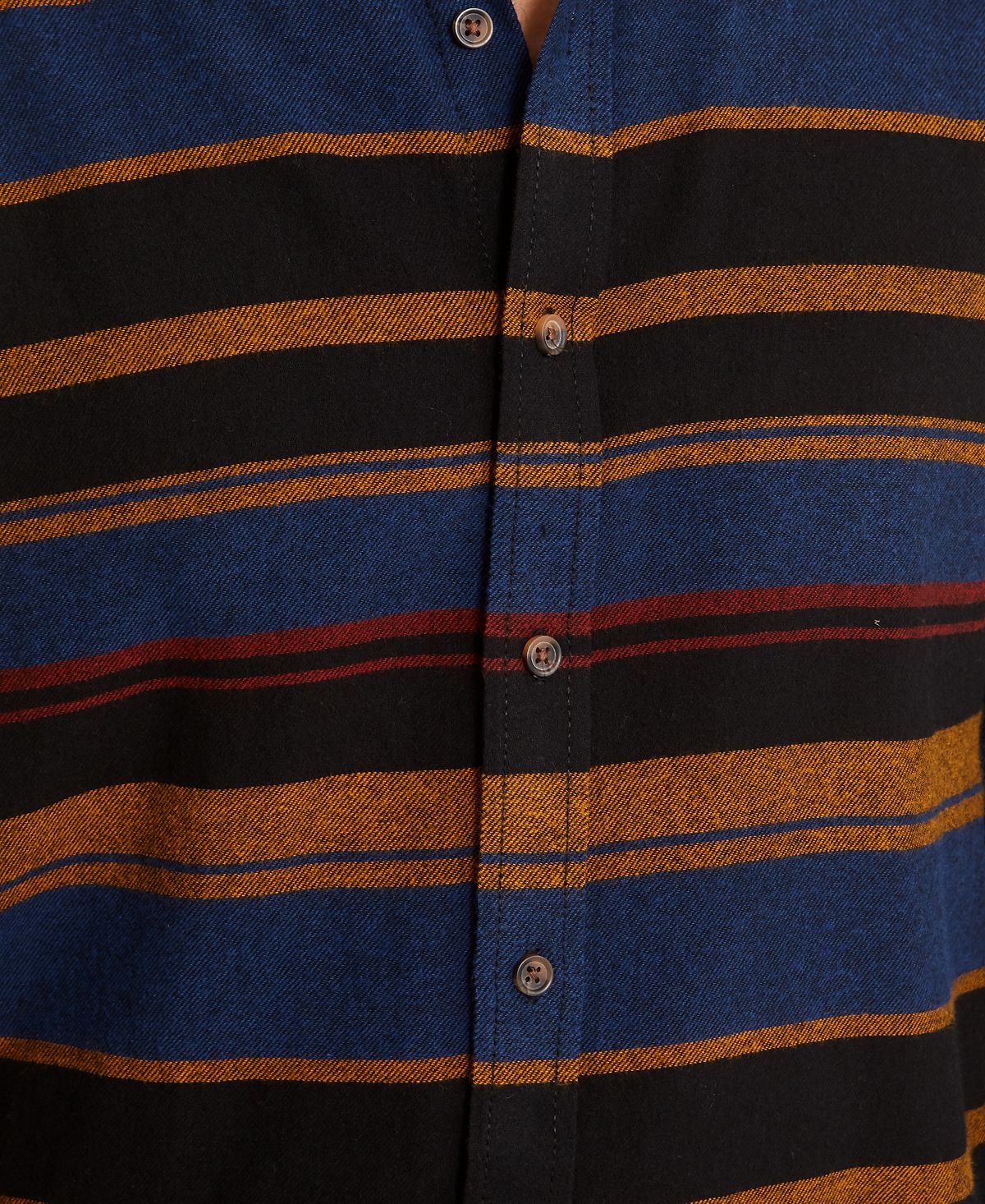 Camisa de flanela listrada masculina American Rag Fay, preta, tamanho pequeno