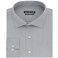 Camisa social masculina Kenneth Cole Slim Fit xadrez e listras cinza tamanho 17,5 x 34-35-XL