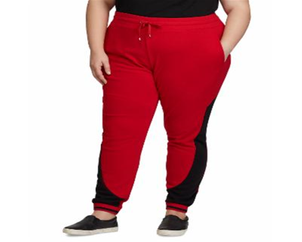 Calça de moletom Ralph Lauren Plus Terry feminina vermelha tamanho 2X