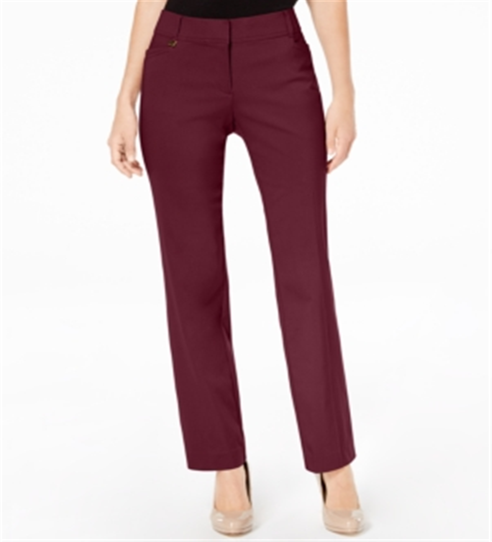 Calça Curta Curvy Fit Feminina JM Collection Tummy Control Vermelha Tamanho 20X5