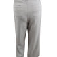 Calça curta de sarja Calvin Klein feminina com bolso e zíper, cinza, tamanho 18W