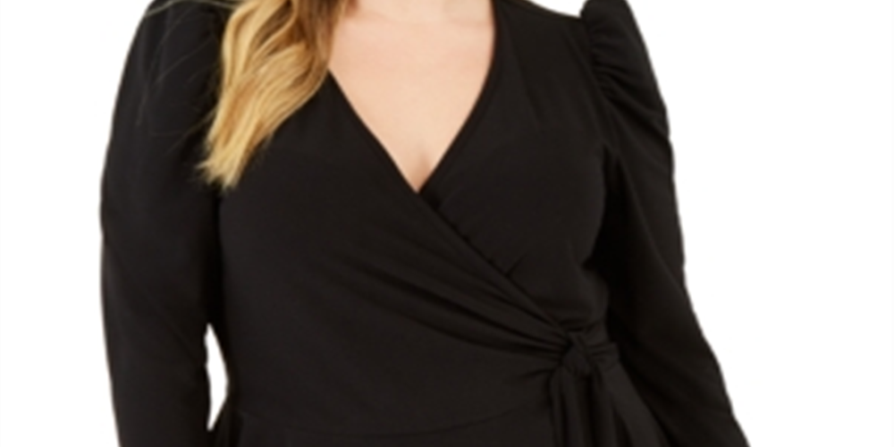 INC International Concepts Top feminino com alças bufantes e ombros de fora, preto, tamanho 0X