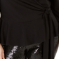INC International Concepts Top feminino com alças bufantes e ombros de fora, preto, tamanho 0X