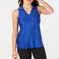 Polo feminino sem mangas Ideology - Azul, tamanho XL