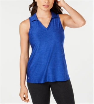Polo feminino sem mangas Ideology - Azul, tamanho XL