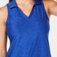 Polo feminino sem mangas Ideology - Azul, tamanho XL