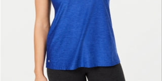 Polo feminino sem mangas Ideology - Azul, tamanho XL