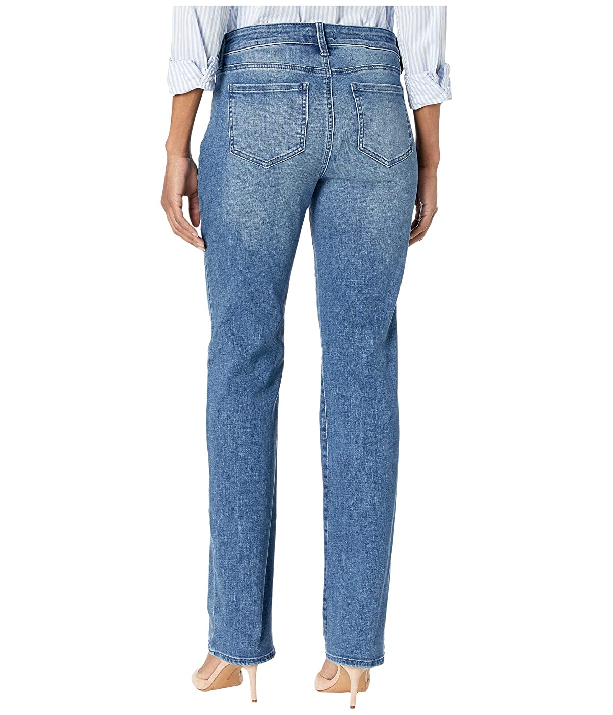 Calça jeans reta Marilyn feminina NYDJ, azul, tamanho 8