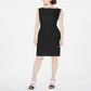 Vestido tubinho Calvin Klein feminino sem mangas na altura do joelho, preto, tamanho 4