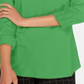 Charter Club Supima Cotton Top Feminino Gola Dividida Verde Tamanho X-S