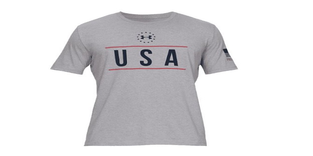 Camiseta masculina de manga curta Under Armour cinza tamanho XX-G