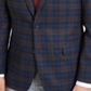 Blazer masculino xadrez clássico Tommy Hilfiger azul tamanho 42