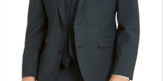 Bar III Jaqueta Masculina Slim Fit Active Stretch Solid Preta Tamanho 40