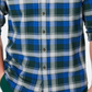 Camisa de flanela xadrez de algodão escovado e elástico masculina Club Room, tamanho grande, verde