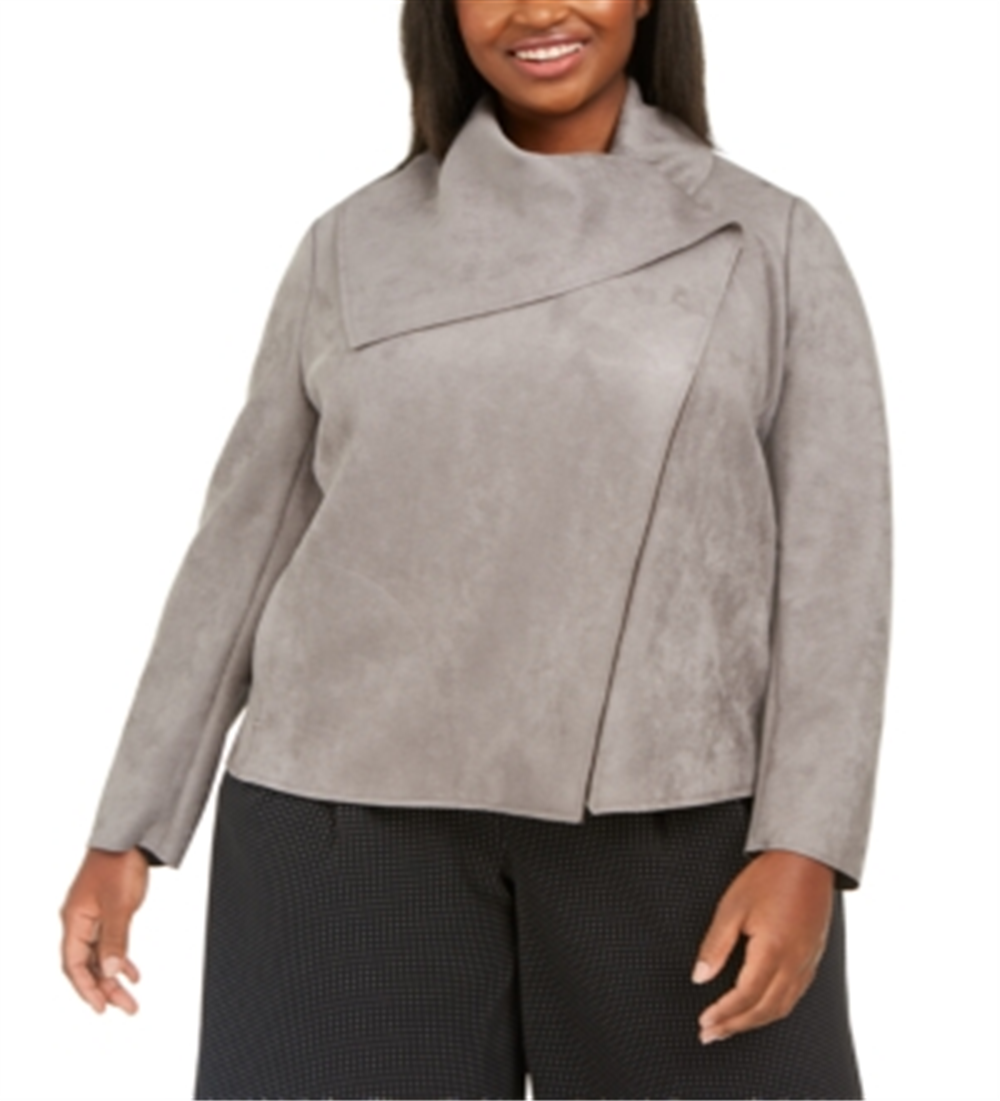 Jaqueta feminina Anne Klein preta tamanho 1X