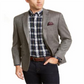 Blazer masculino Ralph Lauren em lã mista, espinha de peixe, marrom, tamanho 50