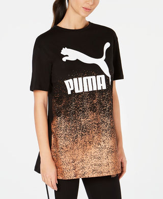 Puma Women's Kiss Artica Long Tee Black Size XL