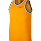 Camisa de basquete Nike Dri-FIT Mesh masculina, amarela, tamanho pequeno
