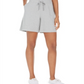 Shorts femininos Karen Scott com cordão e estampa cinza, tamanho pequeno