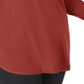 JM Collection Top Plus Solid Feminino com Zíper Vermelho Tamanho 2X