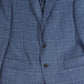 Ralph Lauren Blazer Masculino de Lã Tweed com Gola Notch Azul Tamanho 44
