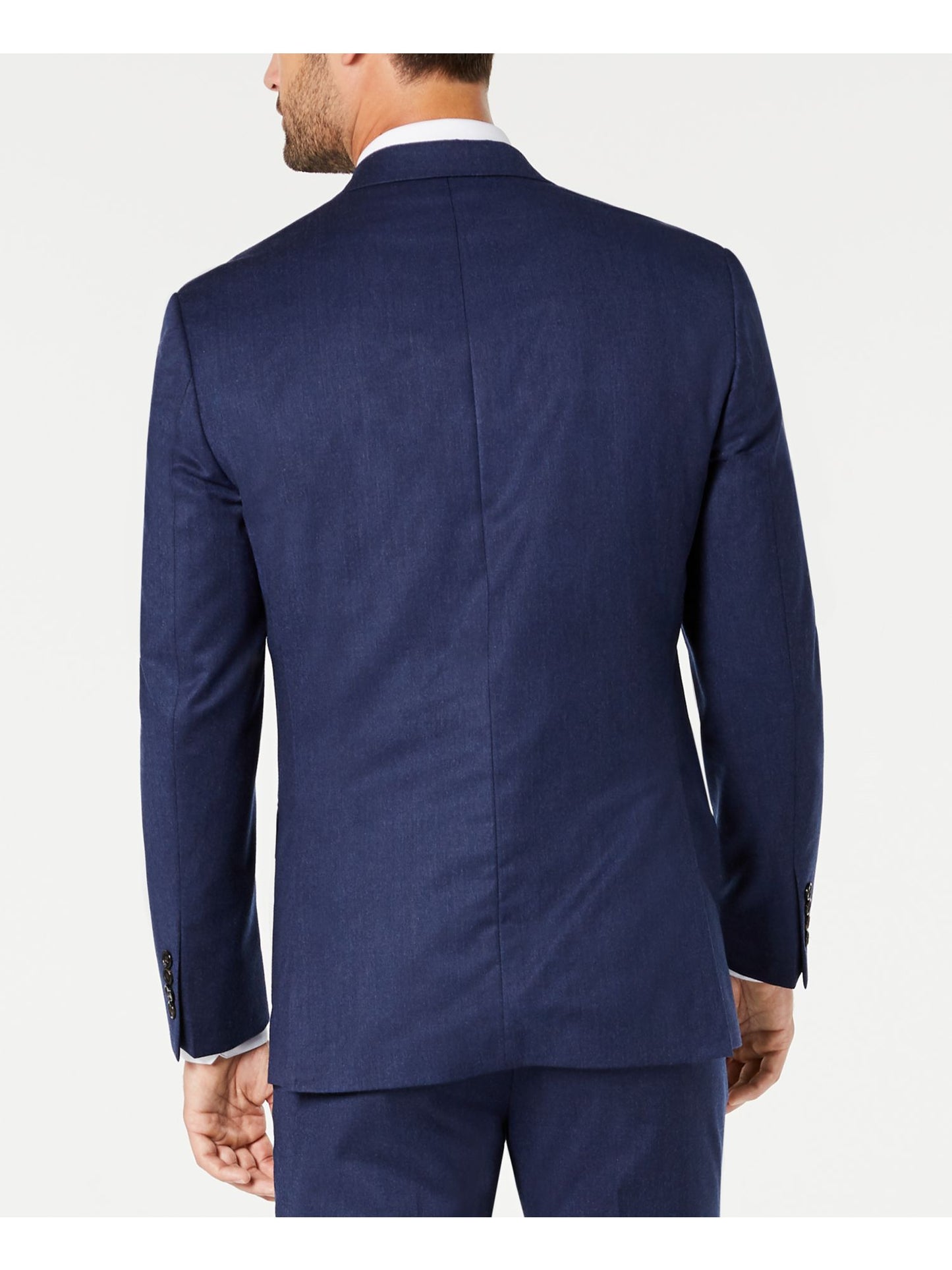 Blazer Ralph Lauren Masculino Azul Mesclado Abotoamento Simples Tamanho 46