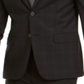 Calvin Klein Masculino Skinny Fit Infinite Stretch Xadrez Terno Jaqueta Separada Preta Tamanho 44