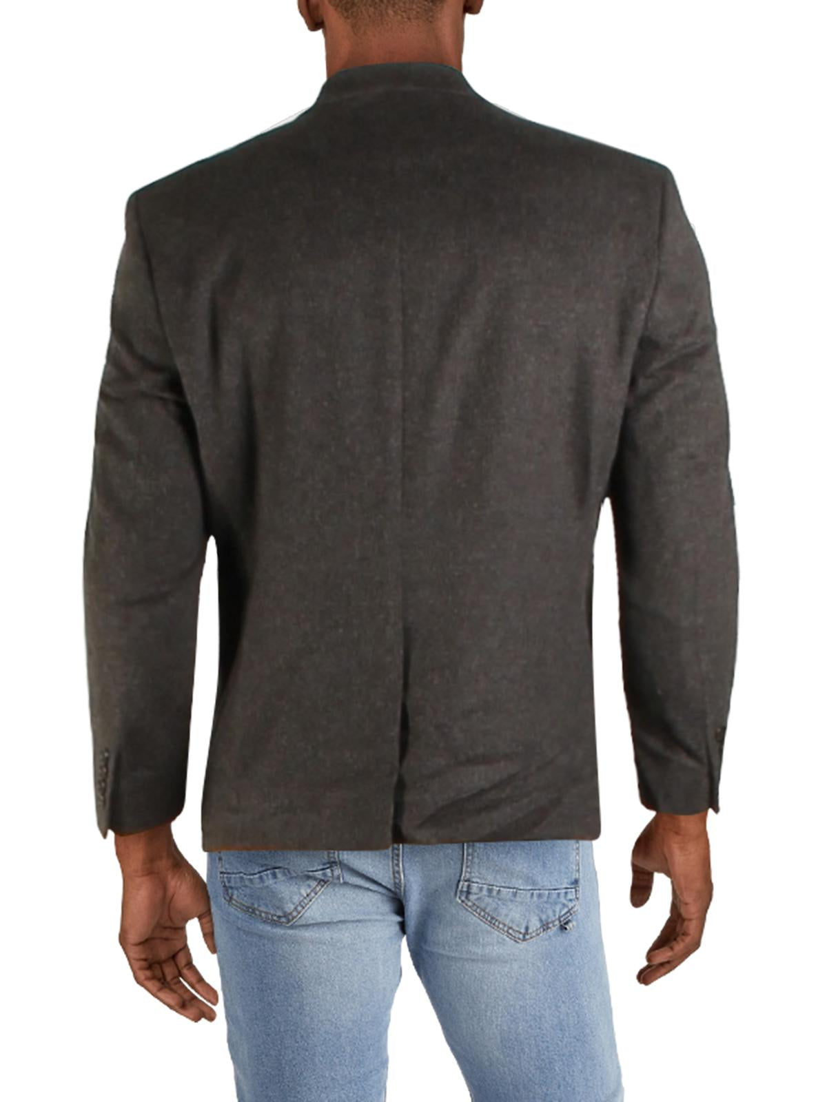 Ralph Lauren Masculino Trespassado Regular Fit Sport Coat Cinza Tamanho 50