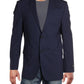 Ralph Lauren Blazer Masculino de Lã Slim Fit com Dois Botões Azul Tamanho 46