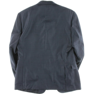 Calvin Klein Jaqueta Masculina Slim Fit de Lã com Dois Botões Azul Tamanho 44