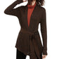 Cardigan metálico feminino INC International Concepts, tamanho XS, bronze