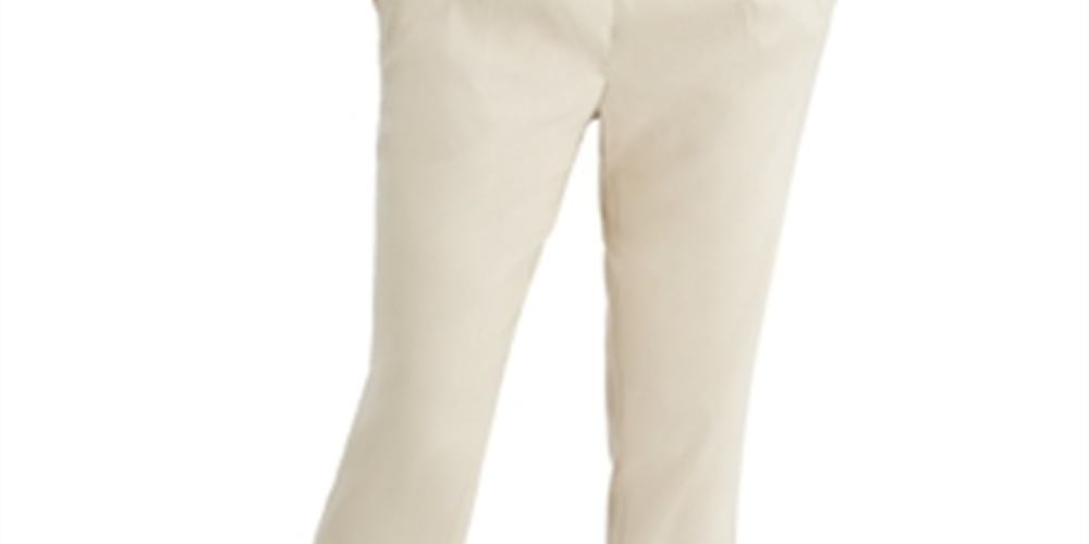 Calça Alfani Feminina Prega Frontal Slim Leg Tornozelo Marrom Tamanho XXG