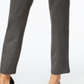 Calça feminina JM Collection Ponte Pull-on com perna reta, cinza, tamanho pequeno XL