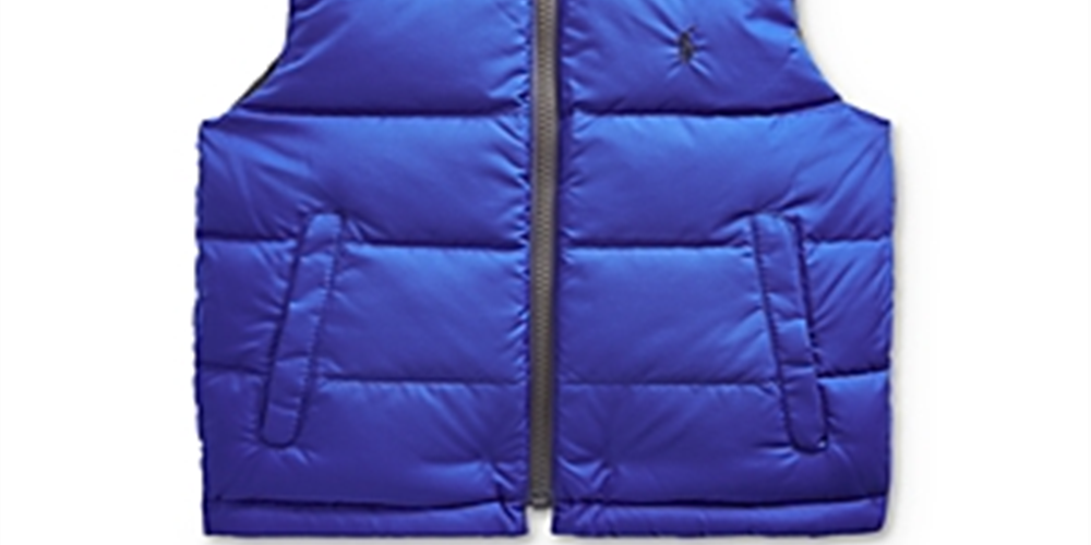 Colete reversível Polo Ralph Lauren para meninos, cinza, tamanho 3T