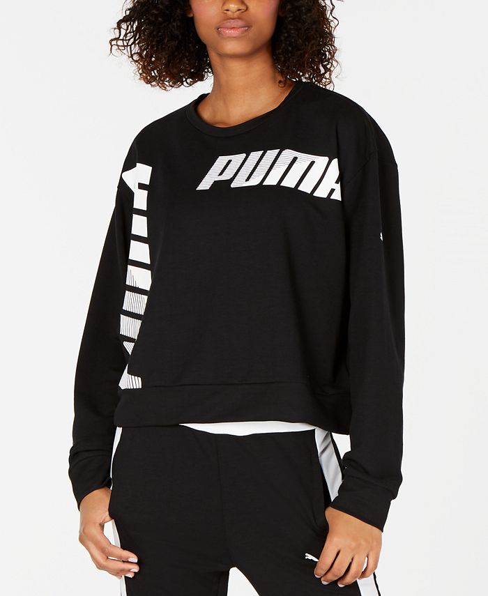 Moletom Puma Modern Sport Logo Feminino Preto Tamanho Grande