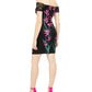 Vestido Guess Feminino Bordado Ombro a Ombro Preto Tamanho 8