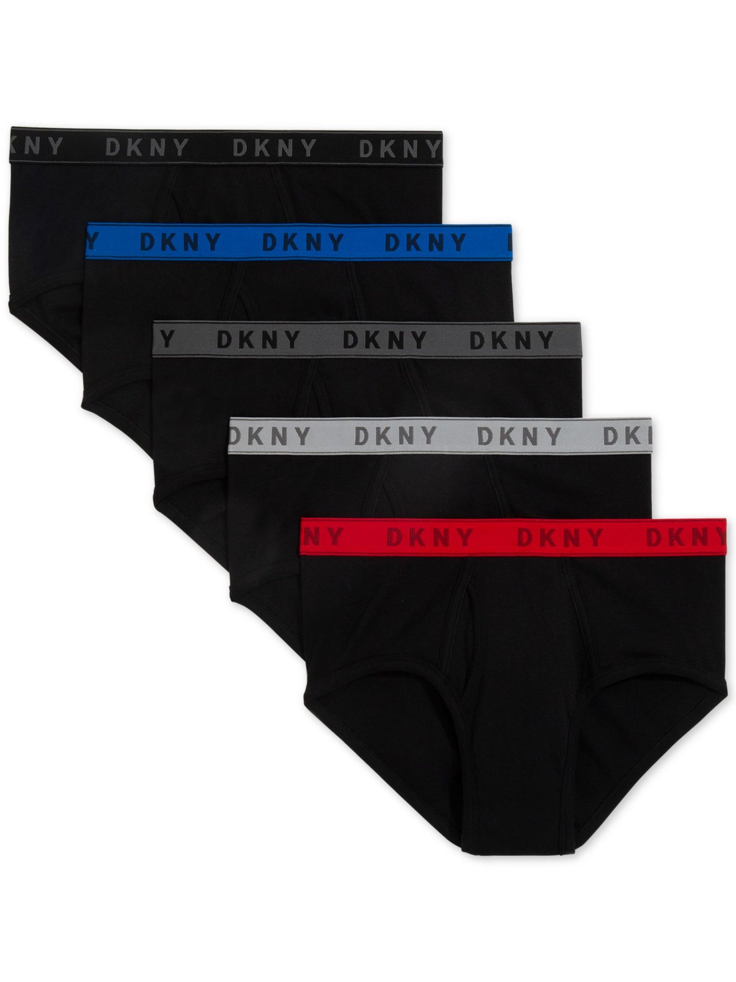 Cuecas íntimas de algodão DKNY masculinas, tamanho pequeno, pretas